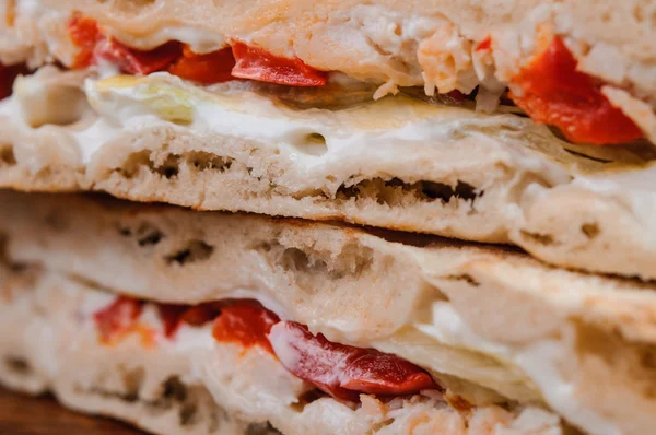 Alcuni pezzi di sandwich . — Foto Stock