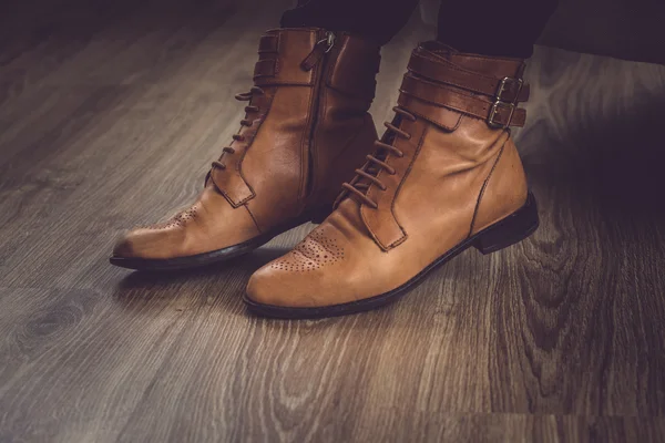 Man klassieke bruine schoenen. — Stockfoto