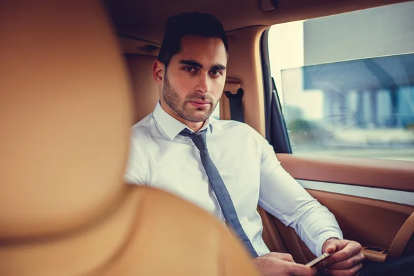 Man in a white shirt — Stock Photo, Image