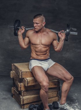 Karın adam beyaz külot