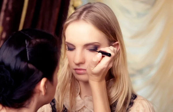 Cara de mujer con maquillaje . —  Fotos de Stock