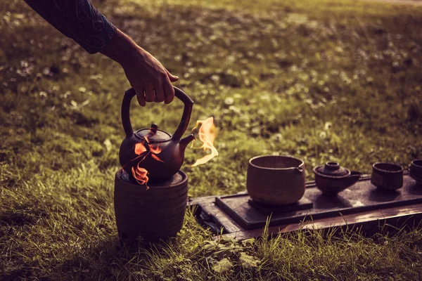 Традиційна чайна церемонія. — стокове фото