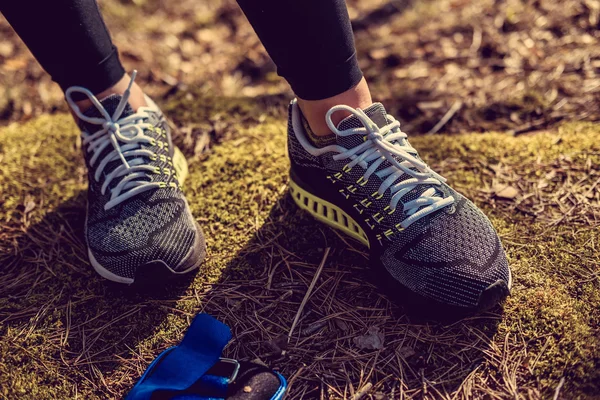 Woman's running shoes — Stock Photo, Image