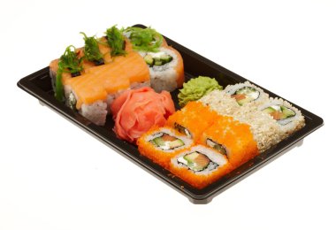 Lezzetli sushi seti