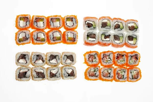 Delicioso conjunto de sushi — Fotografia de Stock