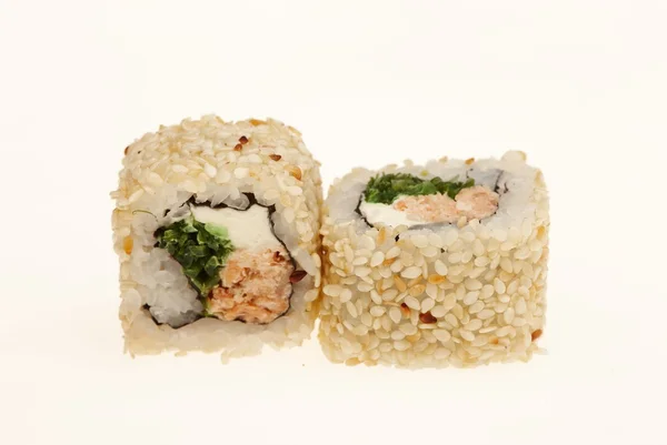 Deliziosi involtini di sushi — Foto Stock