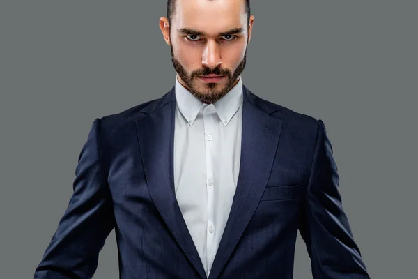 Bearded male in a suit — Stock Photo, Image