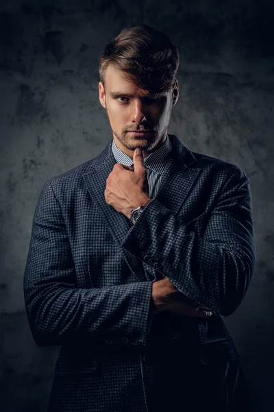 Stylish male in a suit — Stock Photo, Image