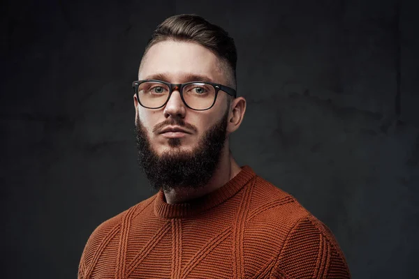 Retrato de un tipo con barba con gafas —  Fotos de Stock