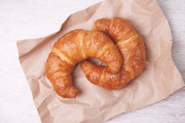 Eko kağıt üzerinde iki ay çöreği