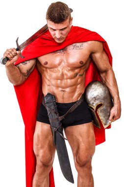 yorgun savaşçı aşağı bakıyor