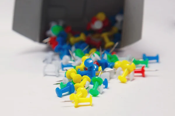 Push pins taken on macro mode — Stock Photo, Image