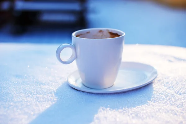 Чашки кофе с прекрасным видом — стоковое фото