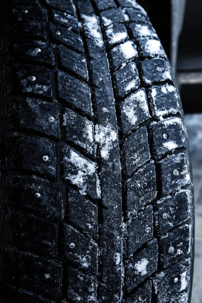Zimní pneumatiky sněhové výkon — Stock fotografie