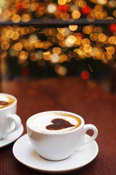 Weihnachtsstimmung und etwas Kaffee — Stockfoto