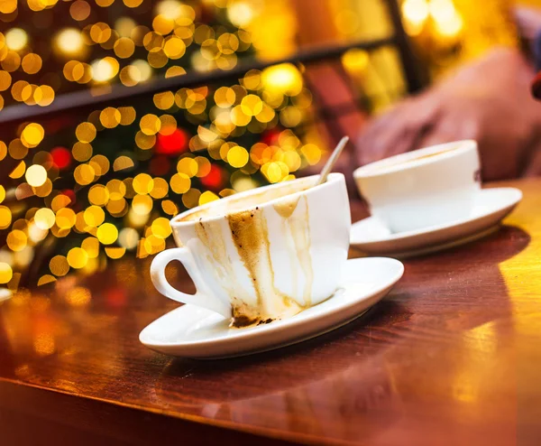 Humor navideño y café — Foto de Stock