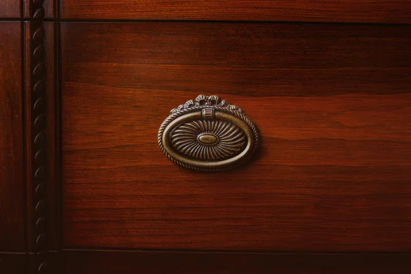 Locker of old brown cupboard — Stock Photo, Image
