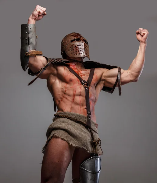 Victorious gladiator — Stock Photo, Image
