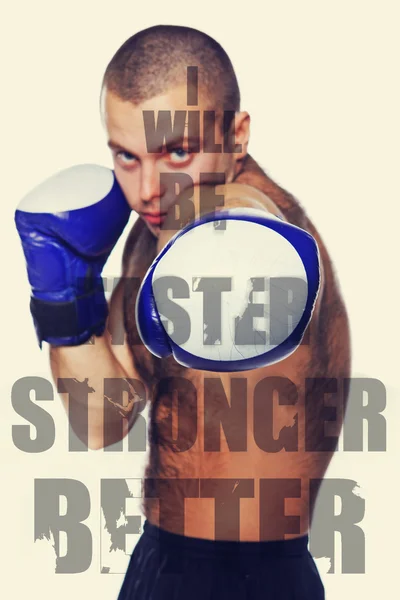 Kép szép Boxer pózol — Stock Fotó
