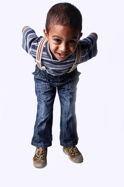 Cute african child in studio. — Stock Photo, Image