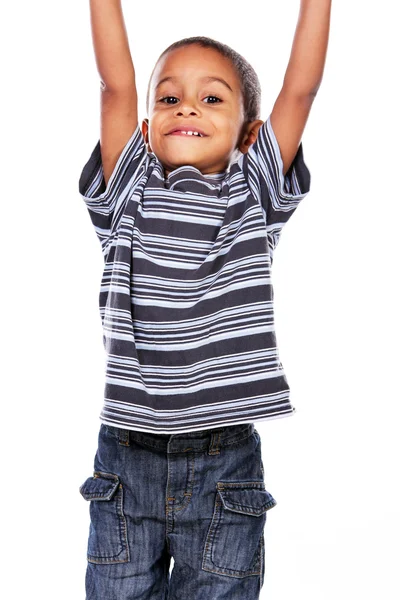 Cute african child in studio. — Stock Photo, Image