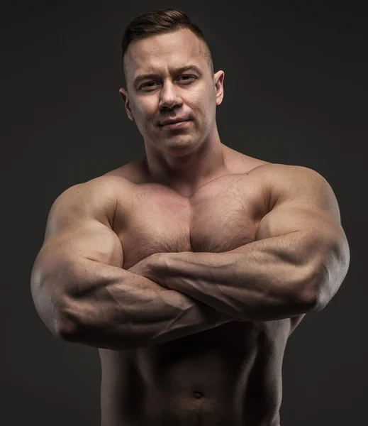 Muscular male in studio — Stock Photo, Image