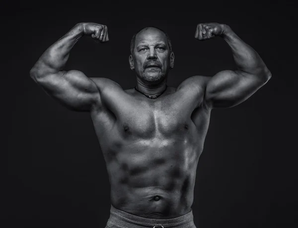 Strong muscular middle age man — Stock Photo, Image