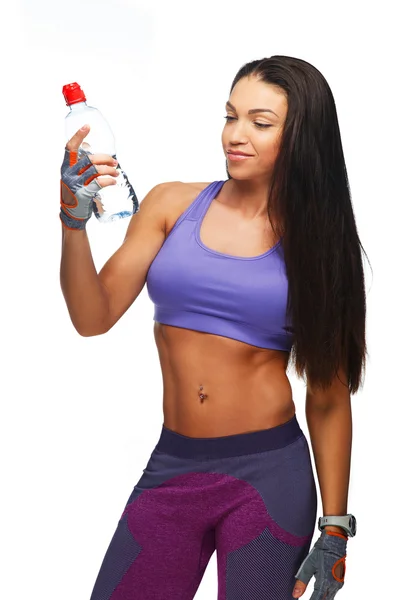 Fitness woman posing in studio — Stock Photo, Image