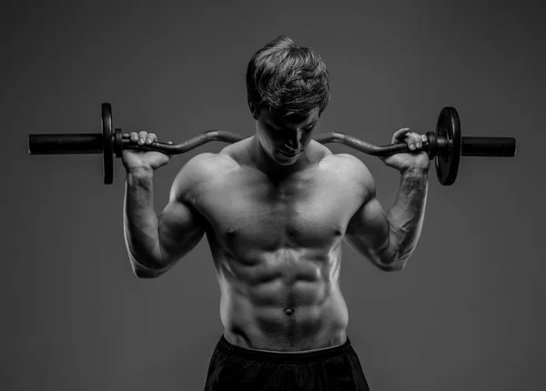 Awesom 젊은 근육 질의 남자 — 스톡 사진