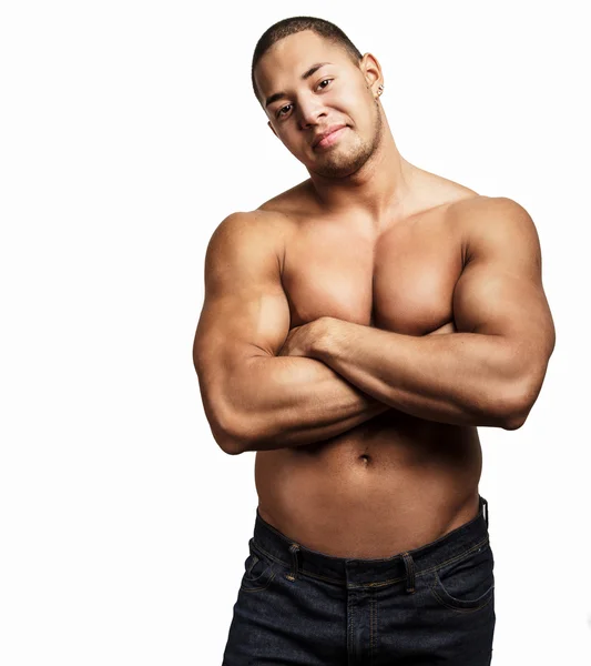 Attractive muscular guy — Stock Photo, Image