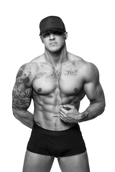 Awesome man med tattooes — Stockfoto