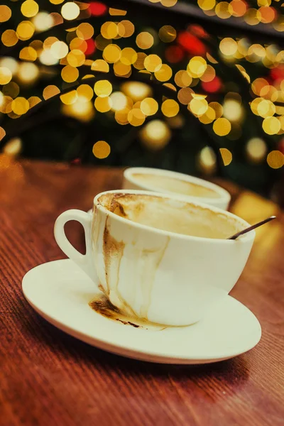 Kerstsfeer en wat koffie — Stockfoto