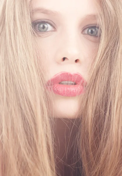 Long hair woman portrait — Stock Photo, Image