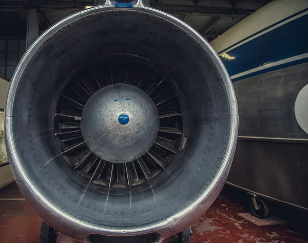 Avión de turbina de motor Jet . — Foto de Stock