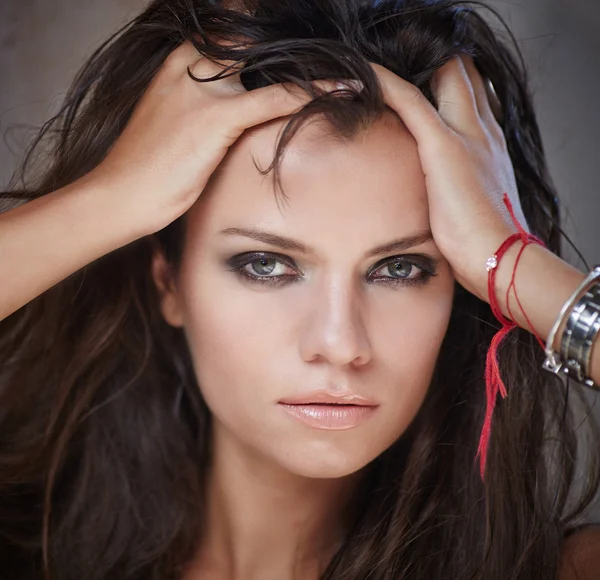 Portrait of brunette woman — Stock Photo, Image