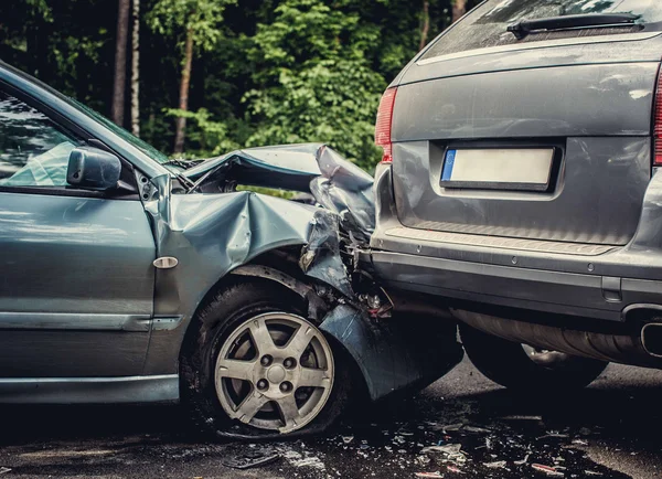 Incidente d'auto sulla strada. — Foto Stock