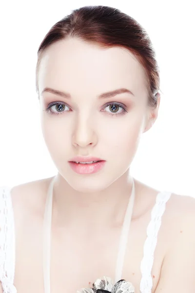 Portrait of awesome brunette woman. — Stock Photo, Image