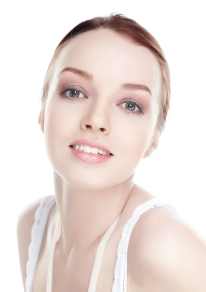 Portrait of awesome brunette woman. — Stock Photo, Image