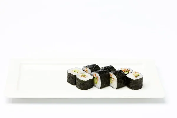 Różnych kawałków sushi. — Zdjęcie stockowe