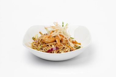 Plaka üzerinde leziz yemek.