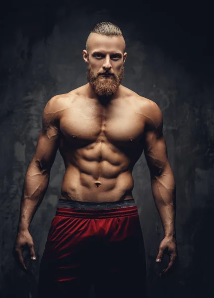 Retrato de cara muscular forte . — Fotografia de Stock