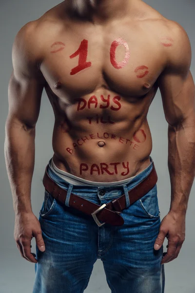Pefect man's muscular torso. — Stock Image Pefect man's muscular torso. Royalty Free Stock Photos