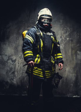 Rescue firefighter man clipart
