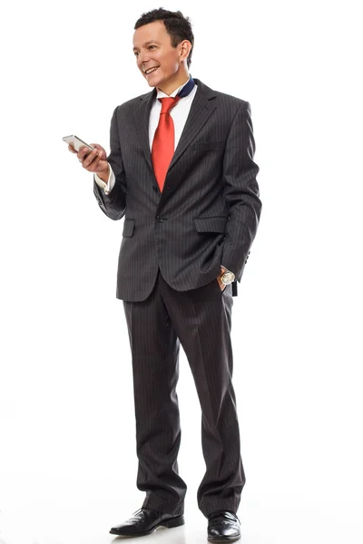 Full body picture of man in a suit. — Stock Photo, Image