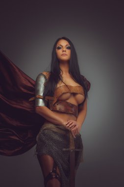 Roma'lı kadın portresi.