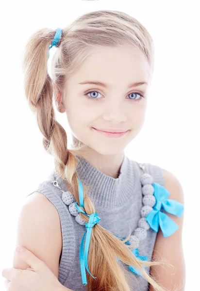 Portrait of blond little girl — Stock Photo, Image