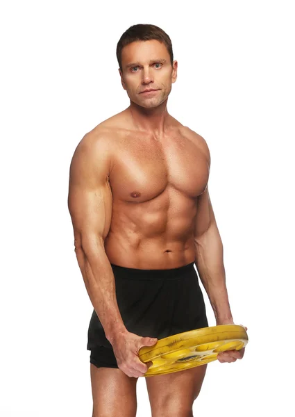 Positive muscular middle age man. — Stock Photo, Image