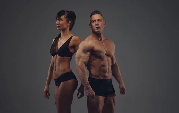 Couple de fitness élégant — Photo