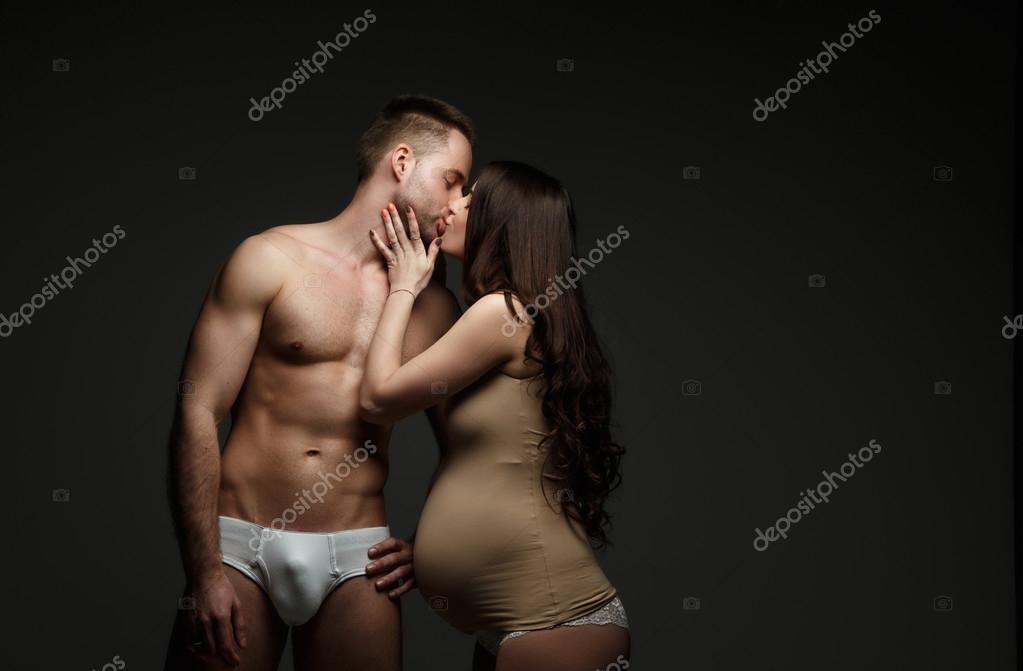 Pregnant Women Kissing 74