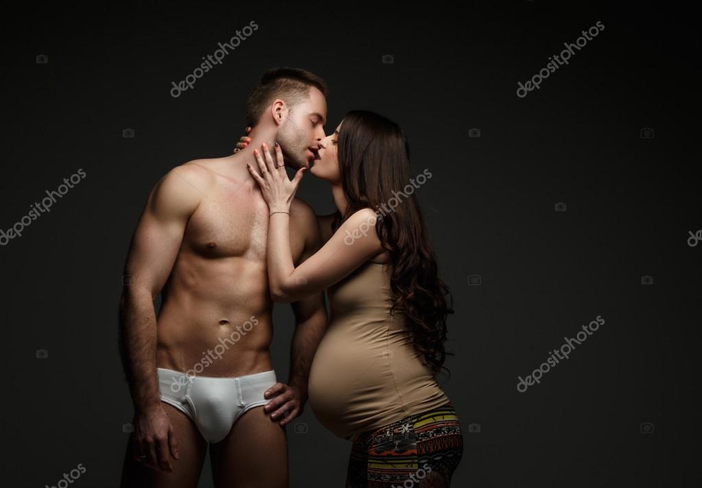 Pregnant Women Kissing 60